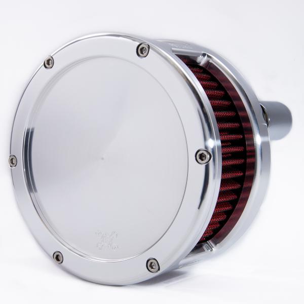 BA Air Cleaner Kit, Raw finish, Red filter