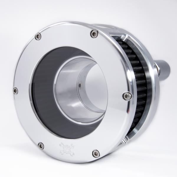 BA Air Cleaner Kit, Raw finish, Black filter
